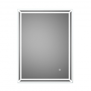 Signature Antonio LED Bathroom Mirror with Demister Pad 600mm H x 800mm W | Product Image