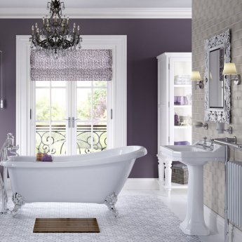 Signature Aphrodite Basin and Full Pedestal 600mm Wide - 2 Tap Hole