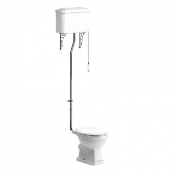 Signature Aphrodite High Level Toilet with Pull Chain Cistern - Soft Close Seat