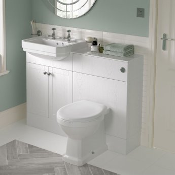 Signature Aphrodite Back To Wall Toilet - Soft Close Satin White Seat