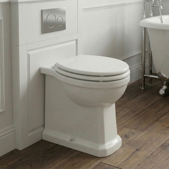 Signature Aphrodite Traditional Comfort Height Back to Wall Toilet (inc Soft Close Seat) | Product Image