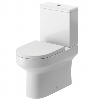 Signature Babylon Flush-to-Wall Bathroom Suite with Close Coupled Toilet and Basin 500mm - 1 Tap Hole