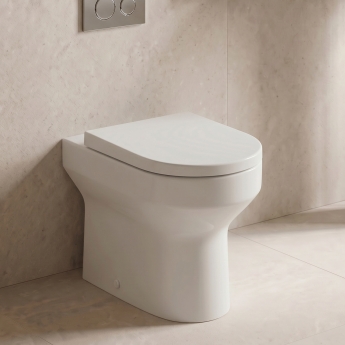 Signature Babylon Rimless Comfort Height Back to Wall Toilet (inc Soft Close Seat) | Product Image