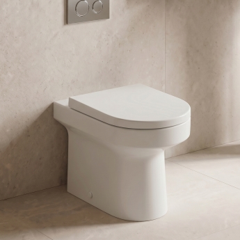 Signature Babylon Rimless Back to Wall Toilet (inc Soft Close Seat) | Product Image
