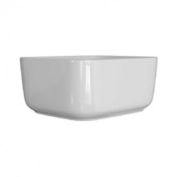 Signature Allure Deep Countertop Basin 420mm Wide 0 Tap Hole - White
