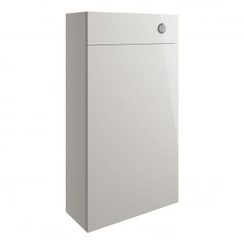 Signature Bergen Slim Back to Wall WC Toilet Unit 500mm Wide - Pearl Grey Gloss