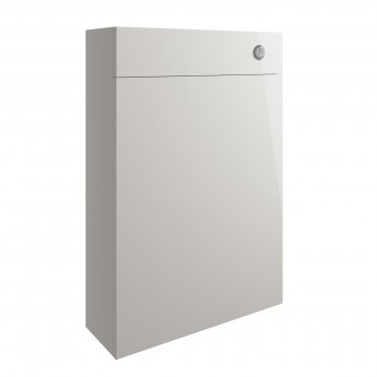 Signature Bergen Slim Back to Wall WC Toilet Unit 600mm Wide - Pearl Grey Gloss