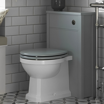 Signature Copenhagen Back to Wall WC Toilet Unit 500mm Wide - Sea Green Ash