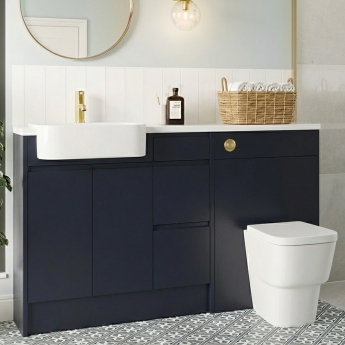 Signature Bergen 3-Drawer and 2-Door 1542mm Toilet and Basin Combination Unit