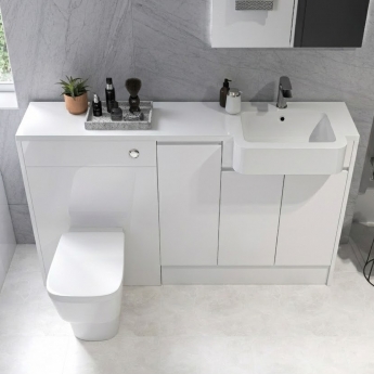 Signature Bergen 3-Door 1542mm Toilet and Basin Combination Unit