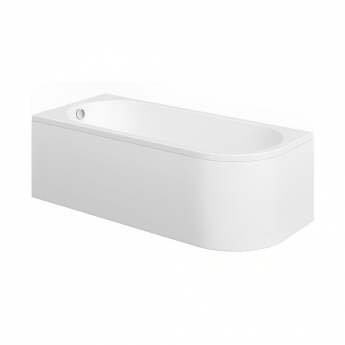 Signature Boost Back to Wall Offset Corner Bath 1500mm x 725mm Left Handed - 0 Tap Hole