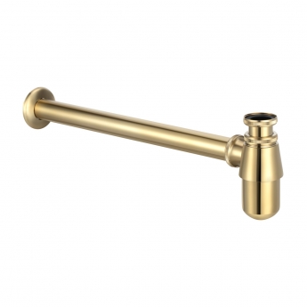 Signature Modern Round Bottle Trap - Brushed Brass | Product Image