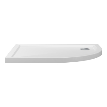 Signature Boundary 40mm Stone Resin Offset Quadrant Shower Tray | Product Image