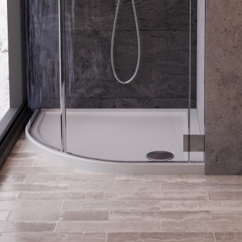 Signature Boundary 40mm Stone Resin Quadrant Shower Tray | Product Image