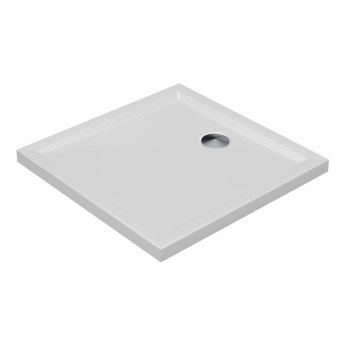 Signature Boundary 40mm Stone Resin Square Shower Tray | Product Image