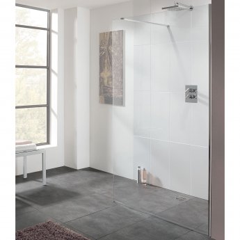Lakes Cannes Walk-In Shower Panel 900mm Wide - 8mm Glass