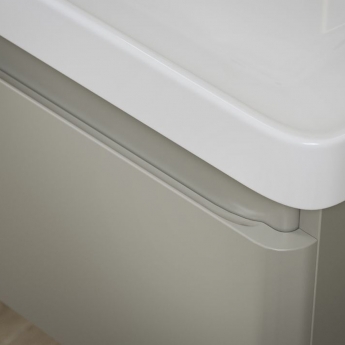 Signature Celeste Bathroom Suite with Wall Hung Vanity Unit 500mm Wide - Matt Latte