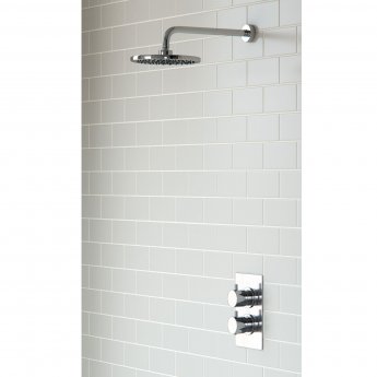 Signature Reform Round Dual Concealed Mixer Shower with Fixed Head - Chrome