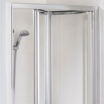 Lakes Classic Framed Bi-Fold Shower Door 900mm Wide- 6mm Glass