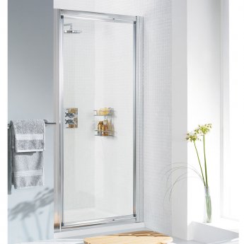 Lakes Classic Framed Pivot Shower Door 800mm Wide - 6mm Glass