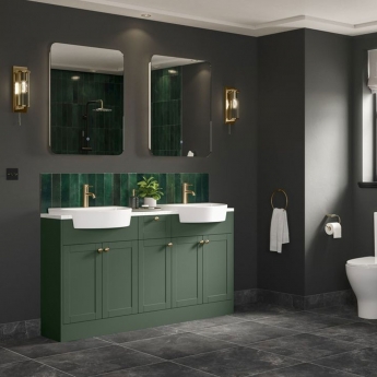 Signature Como Semi-Recessed Basin 555mm Wide - 1 Tap Hole