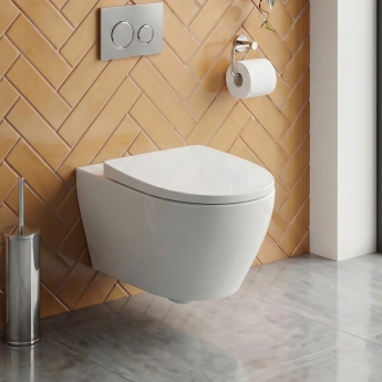 Signature Como Rimless Wall Hung Toilet (inc Soft Close Seat) | Product Image