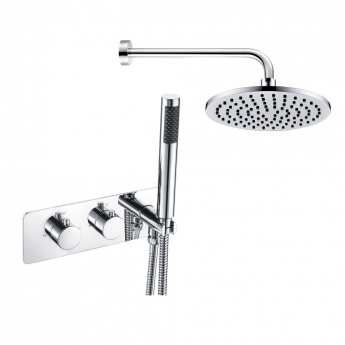 Signature Reform Round Triple Concealed Mixer Shower with Shower Kit + Fixed Head - Chrome