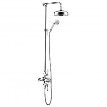 Signature Traditional Exposed Mixer Shower with Shower Kit and Fixed Head - Chrome
