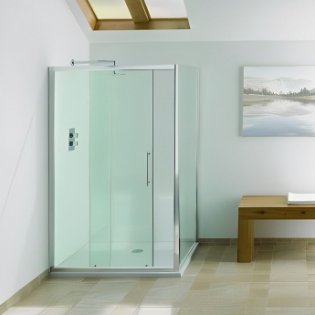 Signature Contract Sliding Shower Door 1700mm Wide - 6mm Glass