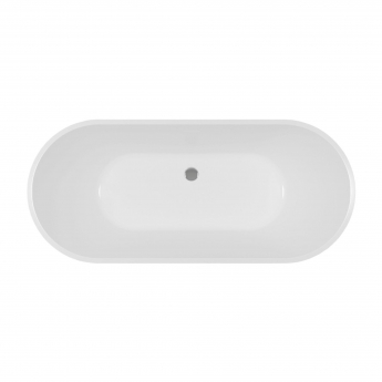 Signature Deco Fluted Double Ended Freestanding Bath 1700mm x 750mm 0 Tap Hole