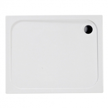 Signature Deluxe Rectangular Shower Tray with Waste 1000mm x 760mm - White