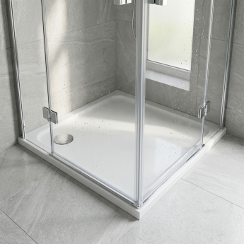 Signature Deluxe 45mm Stone Resin Square Shower Tray | Product Image