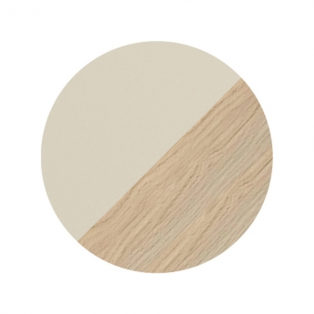 Signature Diversity Wall Hung 2-Drawer Vanity Unit with Basin 615mm Wide - Matt Cotton/Oak Effect