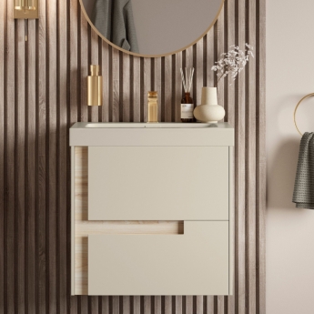 Signature Diversity 600mm 2-Drawer Wall Hung Vanity Unit