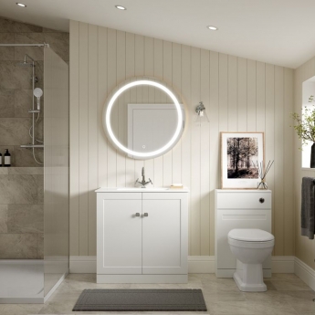Signature Duke Back To Wall WC Toilet Unit 500mm Wide - Matt White | Product Image