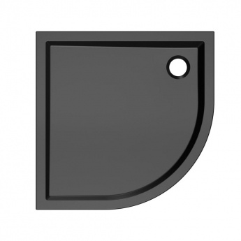 Signature Dusk Matt Black 40mm Quadrant Shower Tray (inc Black Waste)
