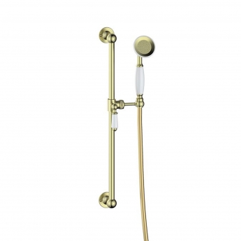 Signature Eternal Traditional Slide Rail Shower Kit - Brushed Brass