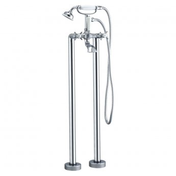 Signature Eterno2 Freestanding Bath Shower Mixer Tap with Shower Kit - Chrome