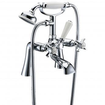 Signature Greenwich Bath Shower Mixer Tap with Shower Kit - Chrome