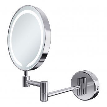 Signature Evelyn Round LED Cosmetic Bathroom Mirror - Chrome