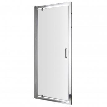 Excel Pivot Shower Door with Handle 800mm Wide - 5mm Glass