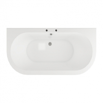 Signature Majesty Back to Wall Freestanding Bath 1700mm x 800mm - 2 Tap Hole