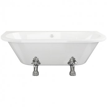 Signature Majesty Back to Wall Freestanding Bath 1700mm x 800mm - 2 Tap Hole