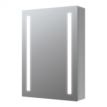 Signature Freya 2-Door LED Mirrored Bathroom Cabinet with Demister Pad 700mm H x 500mm W