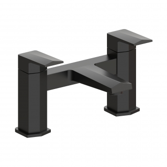 Signature Geo Bath Filler Tap Pillar Mounted - Matt Black