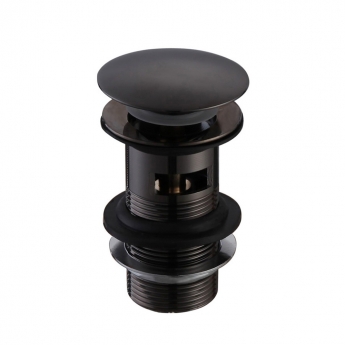 Signature Glide Cloakroom Mono Basin Mixer Tap Single Handle with Waste - Matt Black