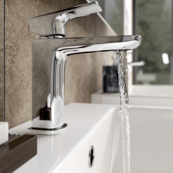 Signature Glide Basin Mixer Tap Single Handle with Click Clack Waste - Chrome