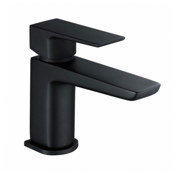 Signature Glide Cloakroom Mono Basin Mixer Tap Single Handle with Waste - Matt Black