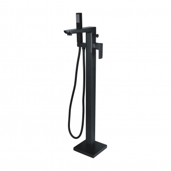 Signature Glide Freestanding Bath Shower Mixer Tap with Shower Kit - Matt Black
