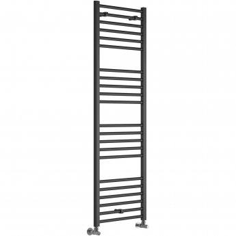 Signature Paragon Straight Heated Towel Rail 1600mm H x 600mm W - Anthracite | Product Image